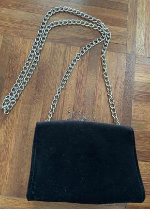 Новв маленька каркасна бархатна оксамитова сумочка кросбоді  valentino  італія 🇮🇹9 фото