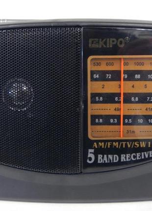 Портативний радіоприймач на батарейках kipo kb-308ac