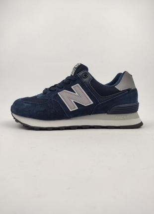 New balance 574 navy silver