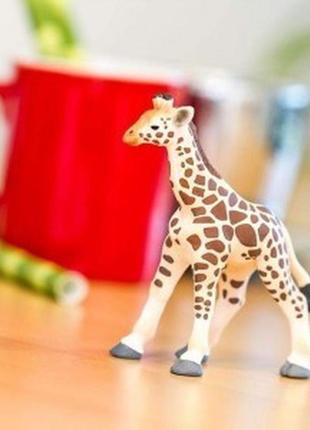 Фигурка жираф малыш safari ltd, дикие животные, размер: 7.50*2,50*9,00 см.