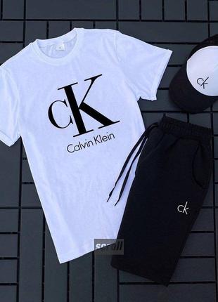 Шорти + футболка 👍 спортивний костюм, комплект на літо calvin klein