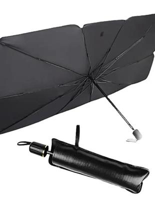 Автомобильный солнцезащитный зонтик на лобовое стекло 78х136 см2 фото