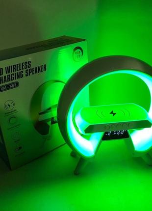 Ночник многофункциональный с беспроводной зарядкой g-lite xm-x63 | светильник с zw-828 беспроводной зарядкой