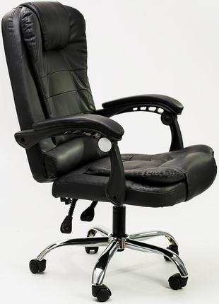 Крісло офісне diego чорне5 фото