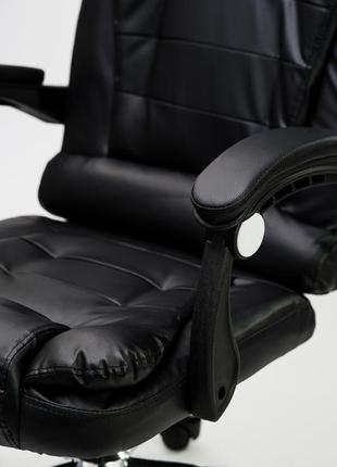 Крісло офісне diego чорне7 фото