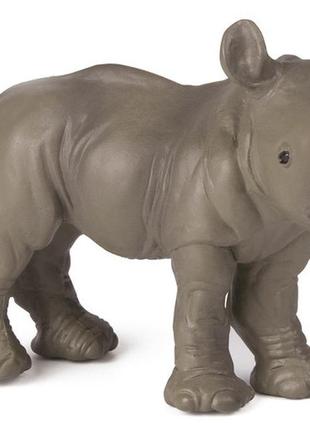 Фигурка papo носорог малыш, 6,9х2,2х5 см, "дикие животные", 50035