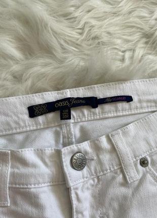 Білі прямі джинси oasis розмір 12r 38r4 фото