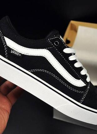 Жіночі кросівки vans old skool black & white4 фото