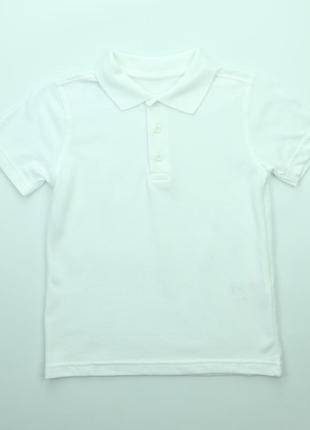Біла футболка поло george для хлопчика на зріст 110/116 см