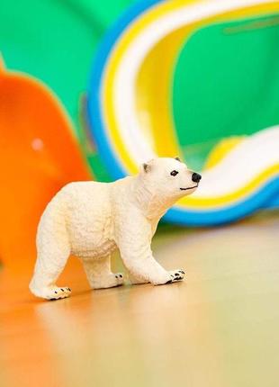 Фігурка safari ltd ведмежатко білого (полярного) ведмедя, 7*3*4,5 см, "дикі тварини", 273429