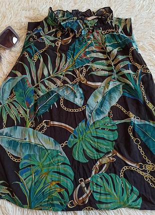 Блуза женская из батиста с принтомcamaieu