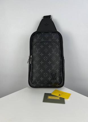 Барсетка louise vuitton. чоловіча сумка через плече. сумка -слінг. бананка