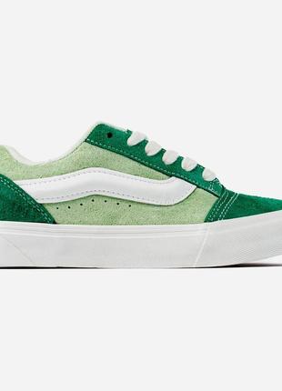 Женские кроссовки vans knu skool green