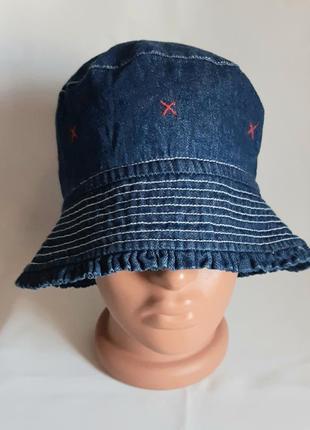Панама formicula темно-синяя джинсовая хлопковая на 5 лет размер 52