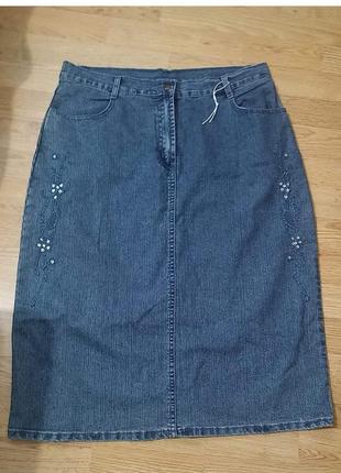 Юбка джинсовая стрейч