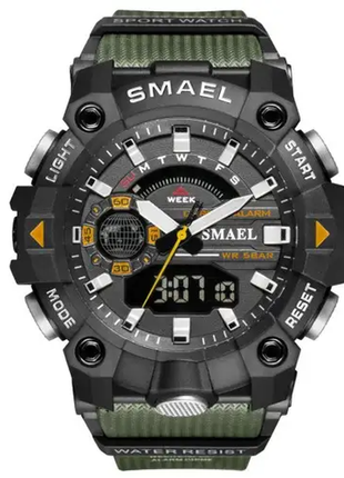 Часы smael 8040 original (army green)