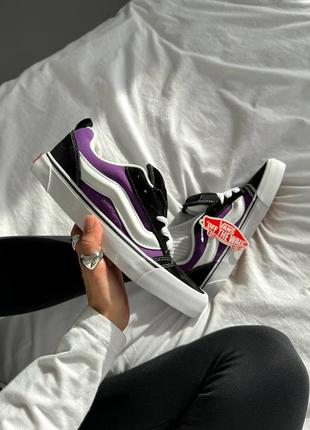 Женские кроссовки vans knu purple black white