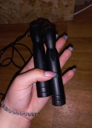 Скакалка атлетическая спортивная на подшипниках для фитнеса