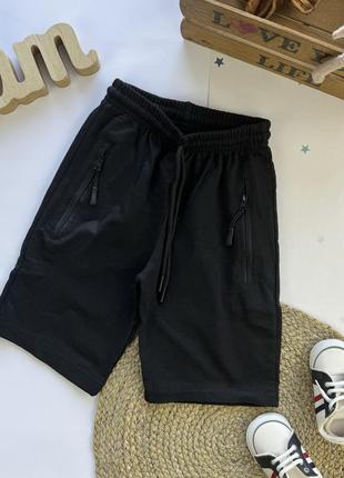 Шорты черные 9-12 лет