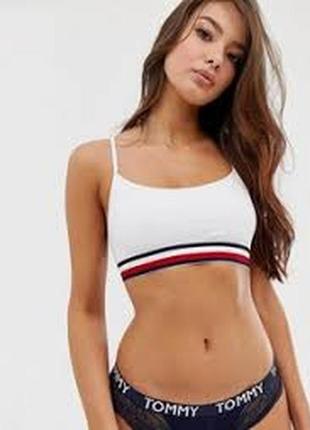 Женский белый топ touch hilfiger