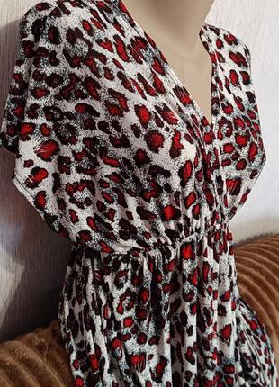 Платье сарафан леопард р. 59-522 фото