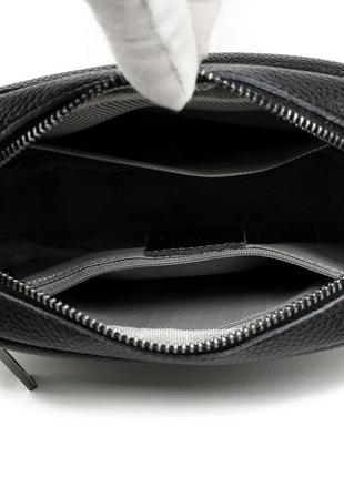Кожаная сумка через плечо с широкой ручкой с аутентичным орнаментом6 фото