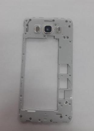 Середній корпус samsung galaxy j7 2016 duos sm-j710fn срібло сервісний оригінал з розбирання