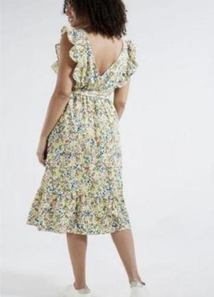 Плаття сукня з бавовни в квітковий принт8 фото