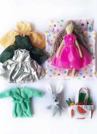 Игрушечный набор кукла с одеждой