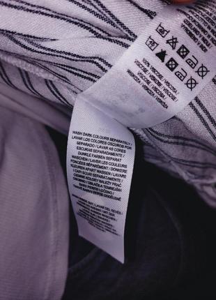 Белая удлиненная рубашка в полоску, женская рубашка, блузка, сорочка5 фото