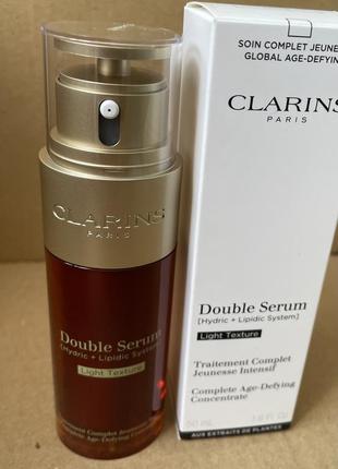 Clarins double serum light#ure двойная сыворотка легкой консистенции 50ml