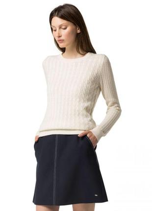 Шерстяная юбка cotton tommy hilfiger