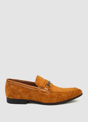 Туфлі чоловічі замші, колір коричневий, 243rga6060-9