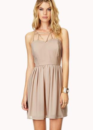 Стильне святкове плаття сарафан/ніжне/рожеве/вечорне/baby dol forever 21