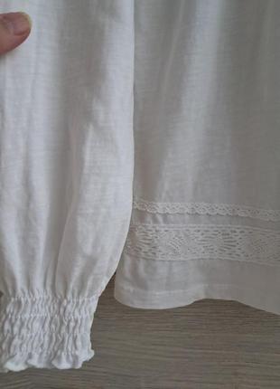Белая блуза реглан dorothy perkins разм м сорочка3 фото