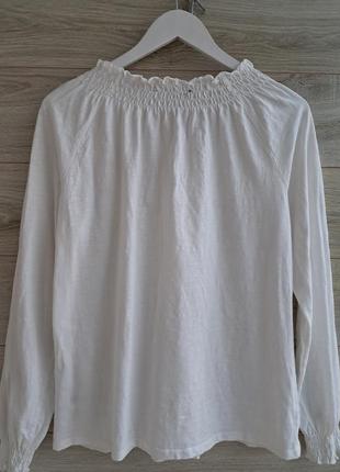 Белая блуза реглан dorothy perkins разм м сорочка6 фото