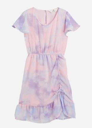 Сукня дитяча ошатна з куліскою шифонове плаття легке літнє плаття h&m