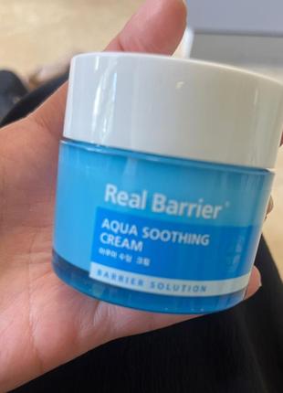 Real barrier зволожувальний крем для обличчя aqua soothing cream 50ml