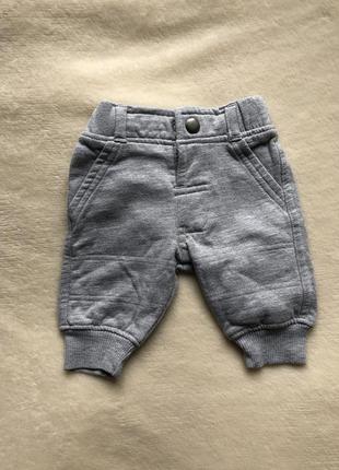 Сірі штани з утепленням 50-56 см 0-1 місяць george1 фото