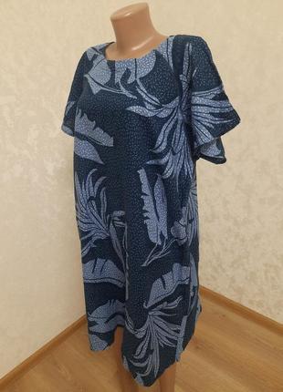 Лляна льняна пряма сукня великий розмір