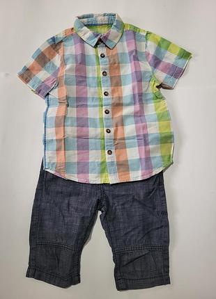 H&m шорти для хлопчика і сорочка f&f розмір 4-5 років