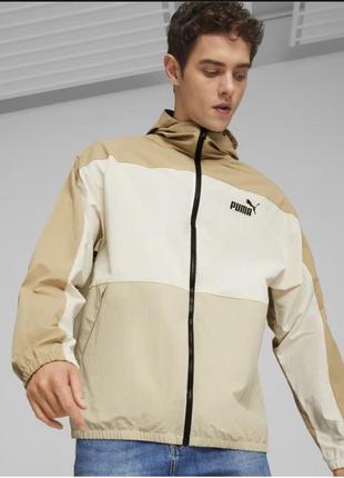 Куртка ветровка puma men's hooded windbreaker jacket хл