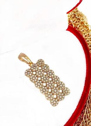 Позолочений кулон, кулончик, підвіска, позолота