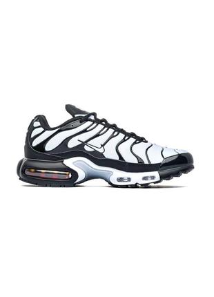 Nike air max tn plus (білі з чорним)