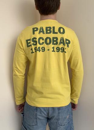 Вінтажний лонгслів de puta madre 69 pablo escobar пабло ескобар вінтаж 2000х наркобарон m l10 фото