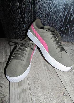 Замшевые кеды puma vikky р 40 - 25,5 см