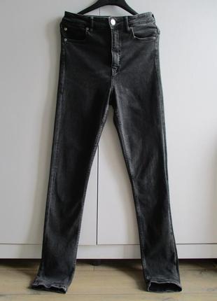 H&m divided m/40 джинси скінні графітові високі