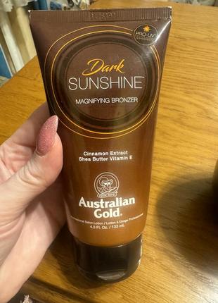 Крем для солярия australian gold новый 133ml dark sunshine