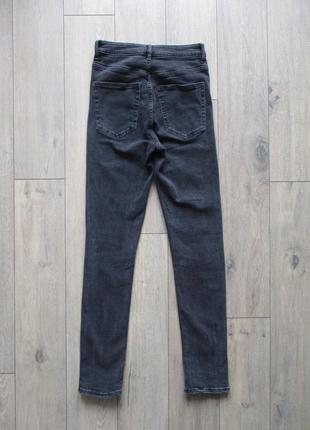 H&m divided m/40 джинси скінні графітові високі3 фото