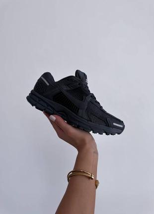 Кроссовки в стиле nike zoom voomero 5 “total black”